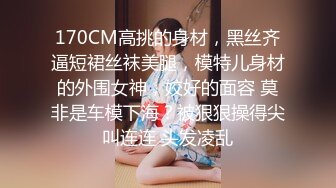 170CM高挑的身材，黑丝齐逼短裙丝袜美腿，模特儿身材的外围女神，姣好的面容 莫非是车模下海？被狠狠操得尖叫连连 头发凌乱