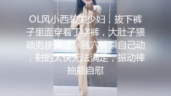 OL风小西装美少妇，拔下裤子里面穿着丁字裤，大肚子猥琐男腰操逼，骚穴骑乘自己动，射的太快无法满足，振动棒抽插自慰