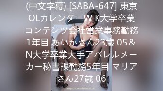 (中文字幕) [SABA-647] 東京OLカレンダーW K大学卒業コンテンツ会社営業事務勤務1年目 あいかさん23歳 05＆N大学卒業大手アパレルメーカー秘書課勤務5年目 マリアさん27歳 06