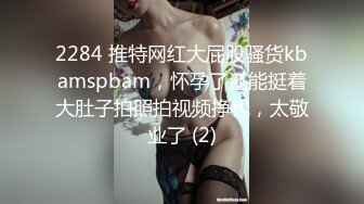 2284 推特网红大屁股骚货kbamspbam，怀孕了还能挺着大肚子拍照拍视频挣钱，太敬业了 (2)