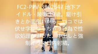 FC2-PPV-3962547 地下アイドル・陵辱 19歳。駆け引きとか面倒いから、ココでは伏せ字になっちゃう行為で性欲処理かました。中出しと強制イラマ口内射精。