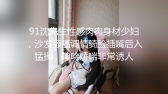 91沈先生性感肉肉身材少妇，沙发舔逼调情骑脸插嘴后入猛操，呻吟娇喘非常诱人