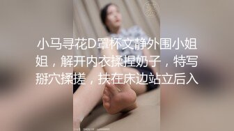 小马寻花D罩杯文静外围小姐姐，解开内衣揉捏奶子，特写掰穴揉搓，扶在床边站立后入