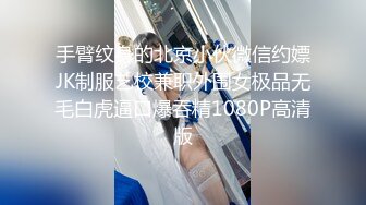 手臂纹身的北京小伙微信约嫖JK制服艺校兼职外围女极品无毛白虎逼口爆吞精1080P高清版